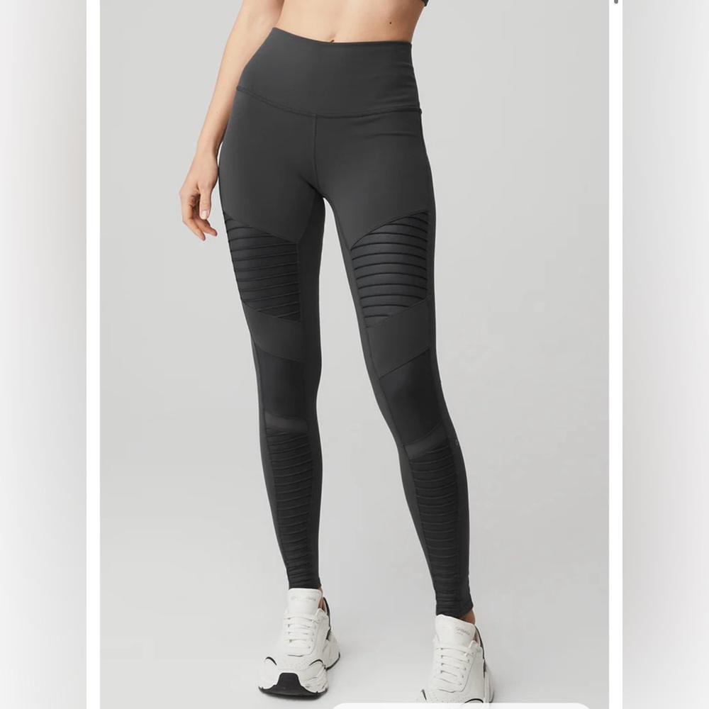Alo Yoga Moto Leggings Gray Size XS